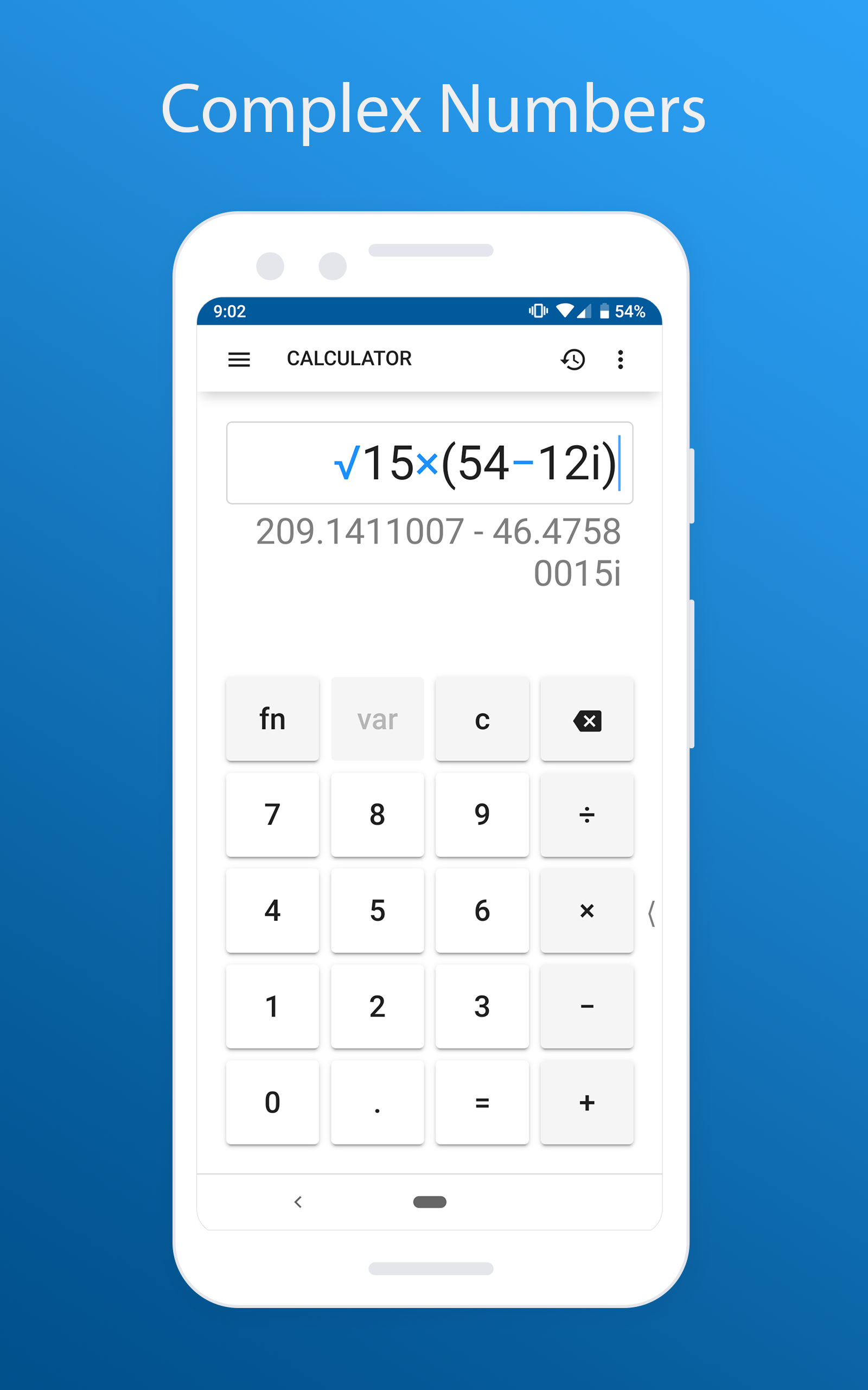 Calculator - Complex Numbers